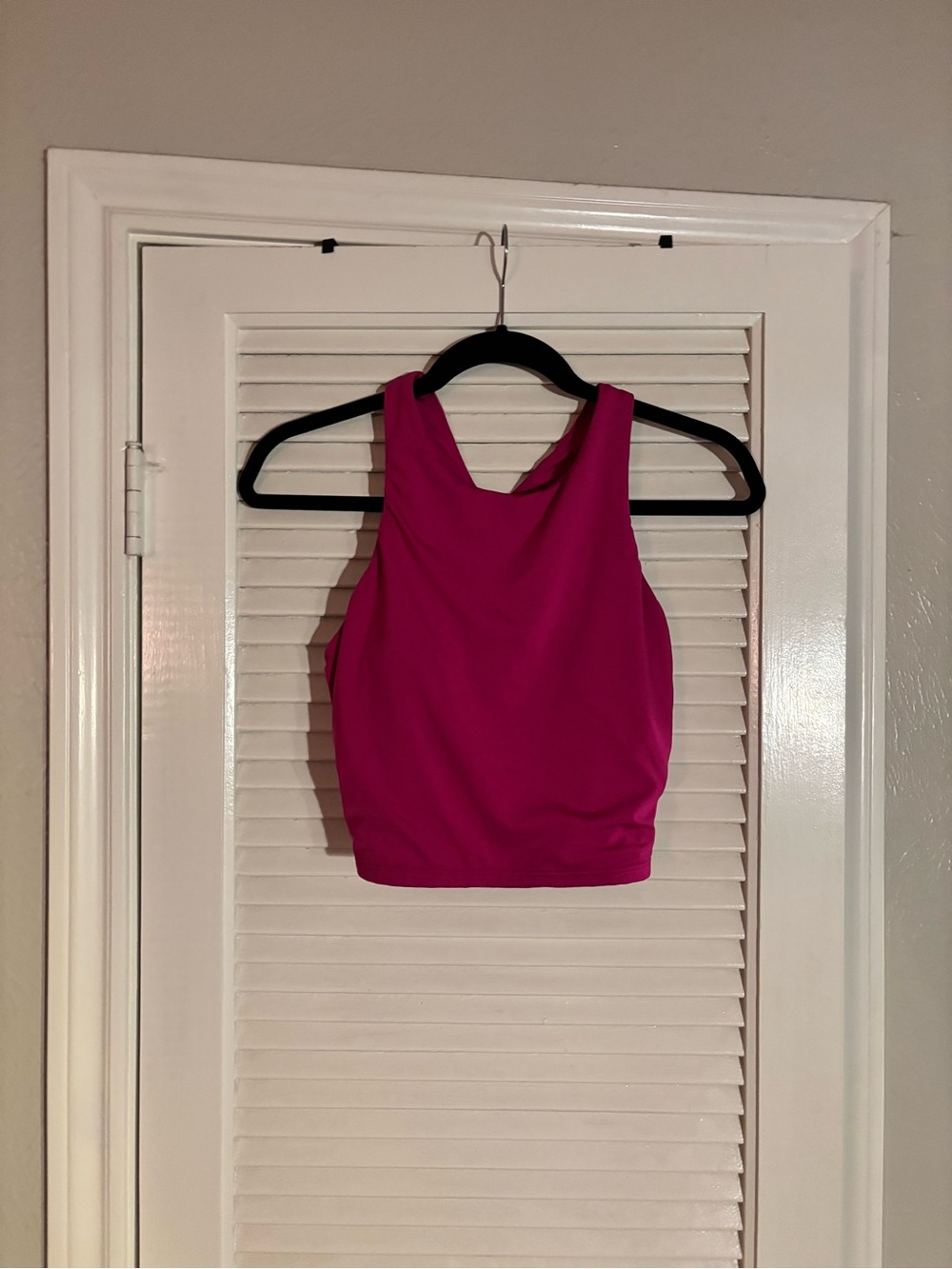 Athleta Magenta High-Neck Crop Tank